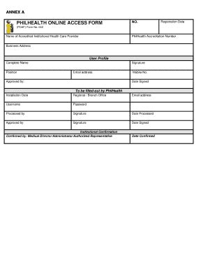 epoaf philhealth|Annex B: PhilHealth Online Access Form (POAF).